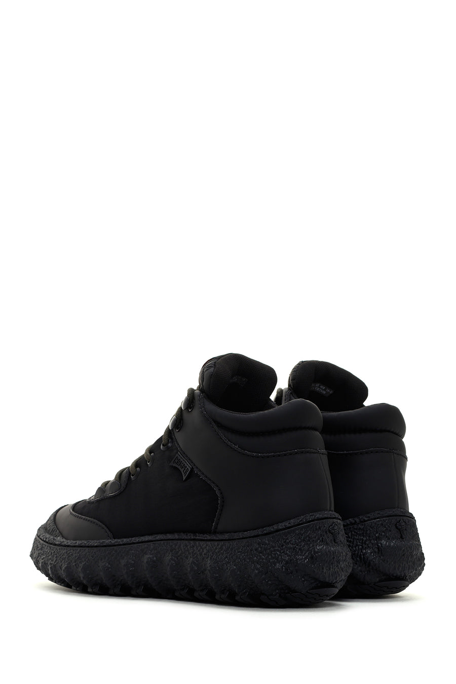 Camper Men's Black Ground Michelin Leather Sneaker Boots
