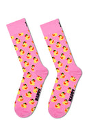 Happy Socks Erkek Çok Renkli Ördek Desenli Pamuklu 3’lü Çorap Seti | Derimod