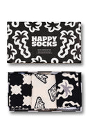 Happy Socks Erkek Siyah Desenli 3’lü Pamuklu Çorap Seti | Derimod
