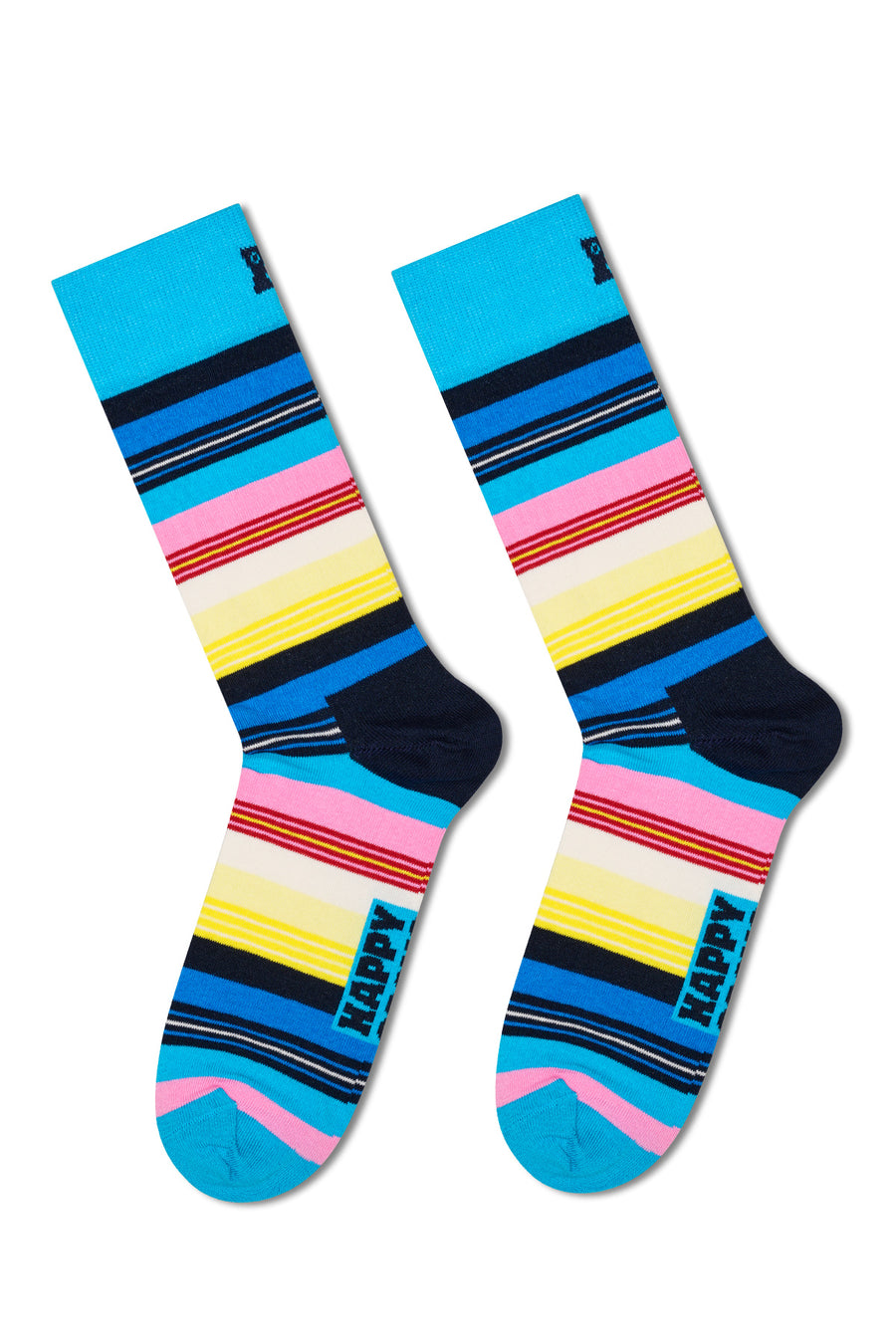 Happy Socks Woman Multicolored Patterned Cotton 3-Pack Sock Set
