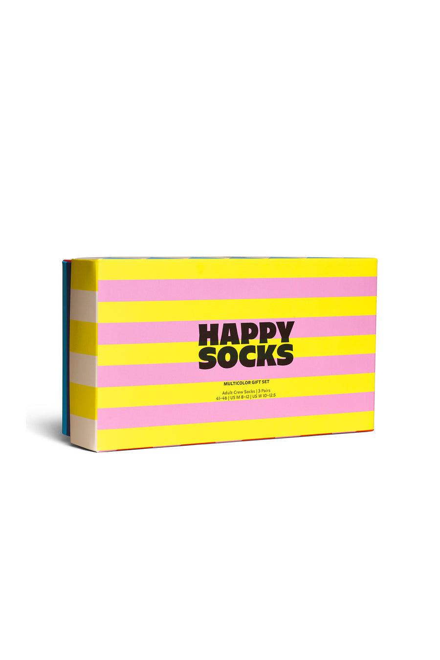 Happy Socks Woman Multicolored Patterned Cotton 3-Pack Sock Set