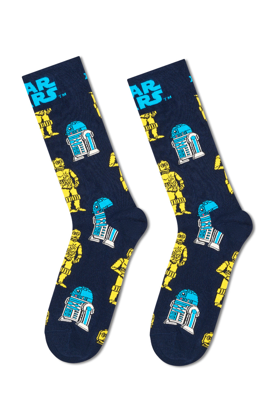 Happy Socks Male Navy Star Wars Patterned Cotton Socks P002883 | Derimod