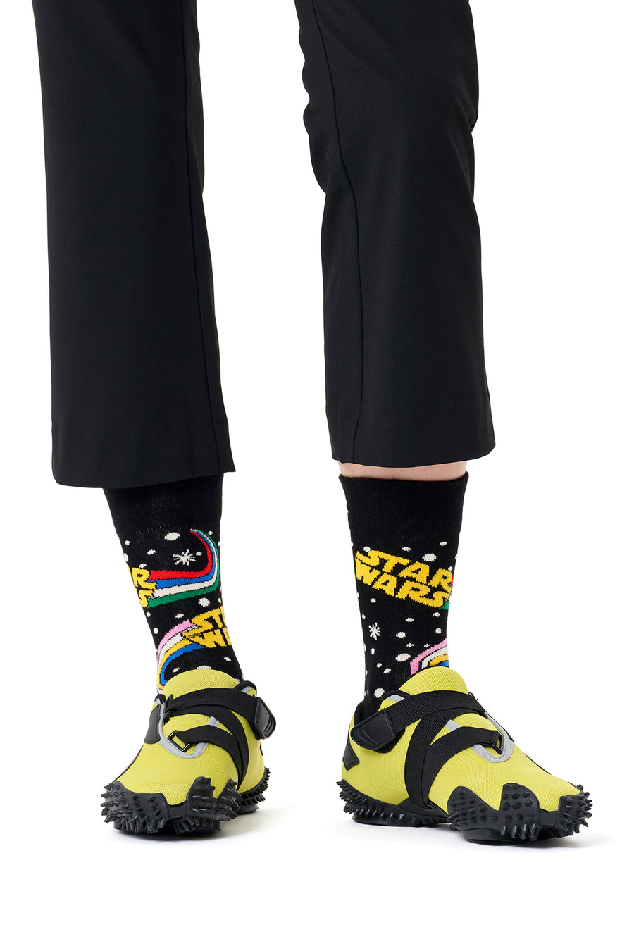 Happy Socks Male Black Star Wars Patterned Cotton Socks