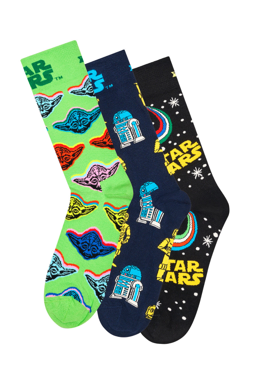 Happy Socks Male Multi-Colored Star Wars Patterned 3-Pack Sock Set