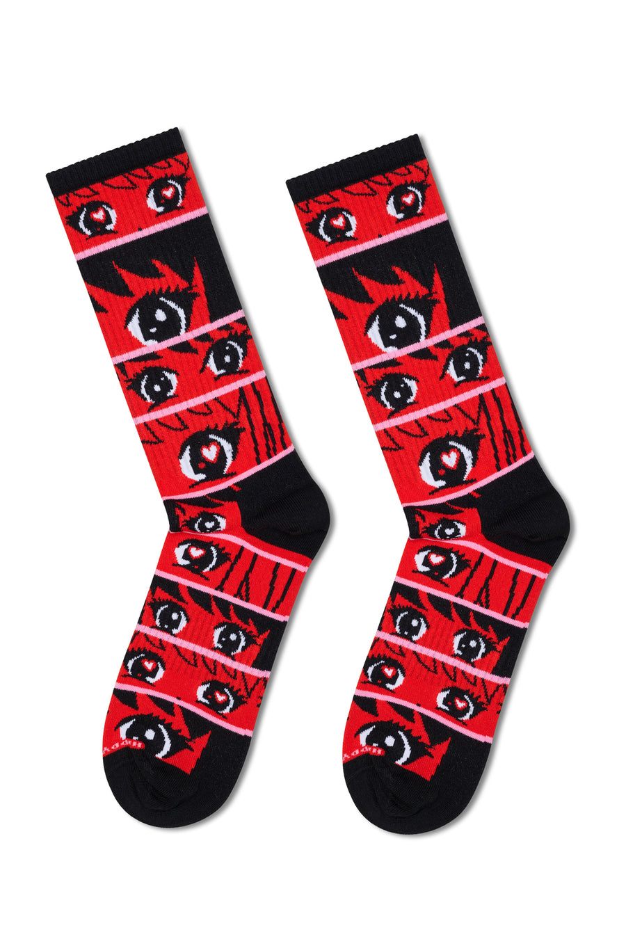 Happy Socks Male Red Patterned Cotton Socks P003107 | Derimod