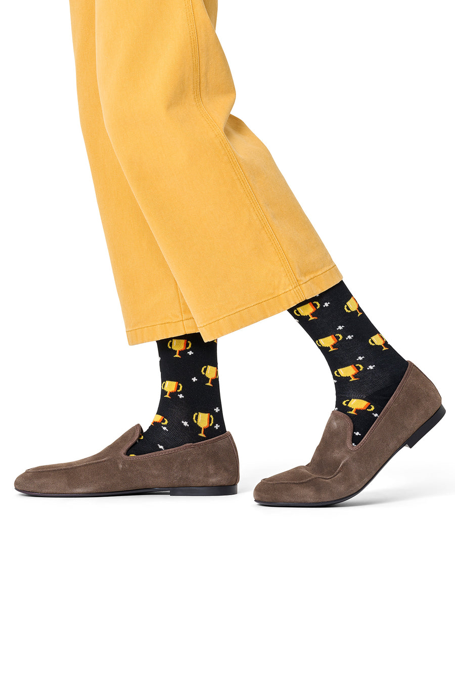 Happy Socks Male Black Mug Patterned Cotton Socks