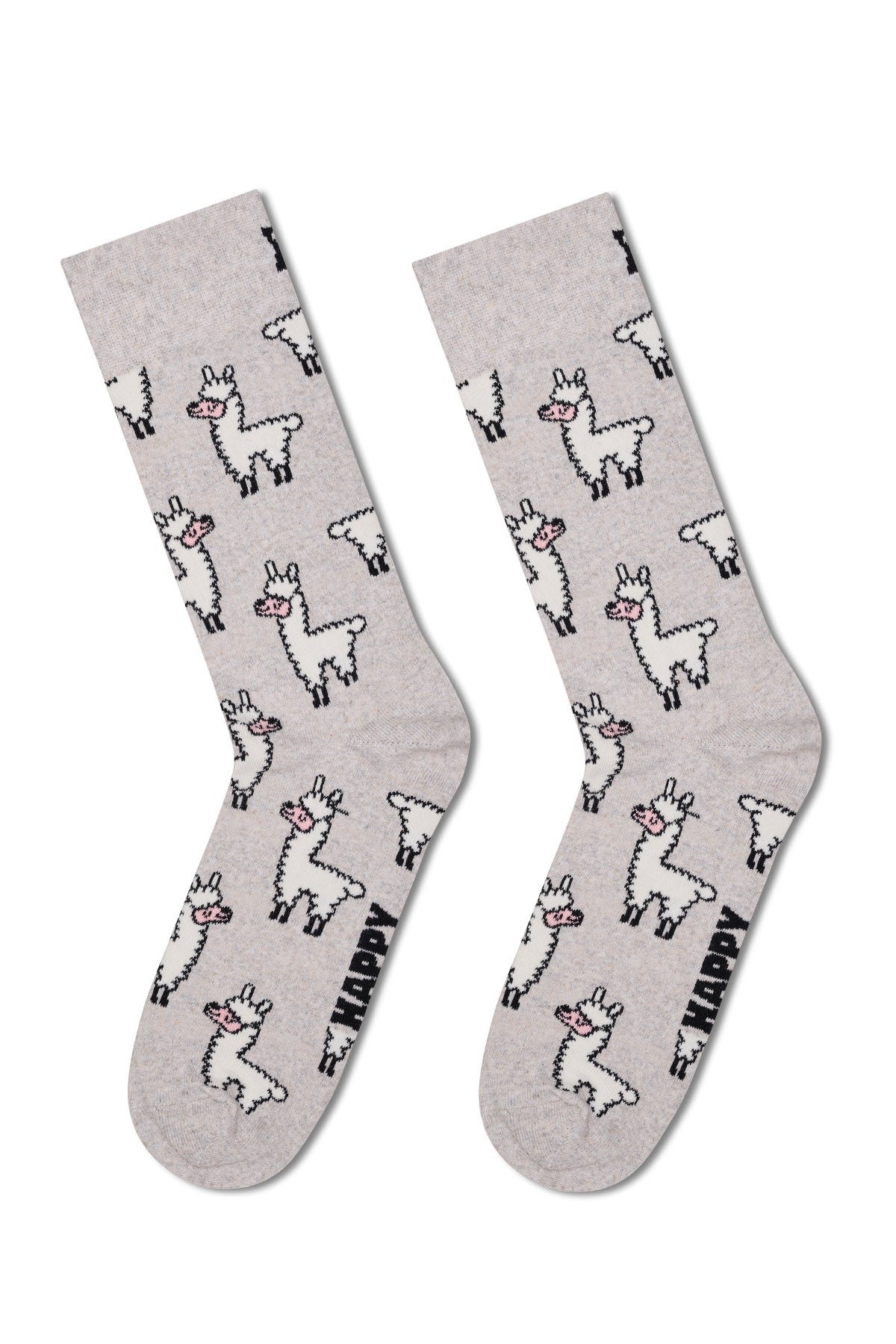 Happy Socks Erkek Gri Desenli Pamuklu Çorap P003192 | Derimod