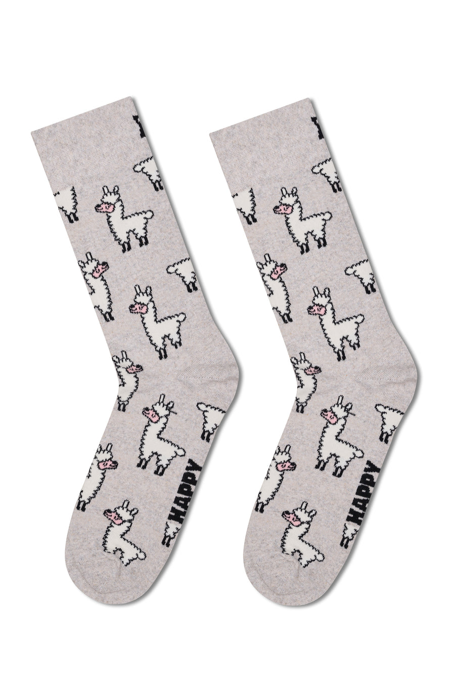 Happy Socks Male Gray Patterned Cotton Socks P003192 | Derimod