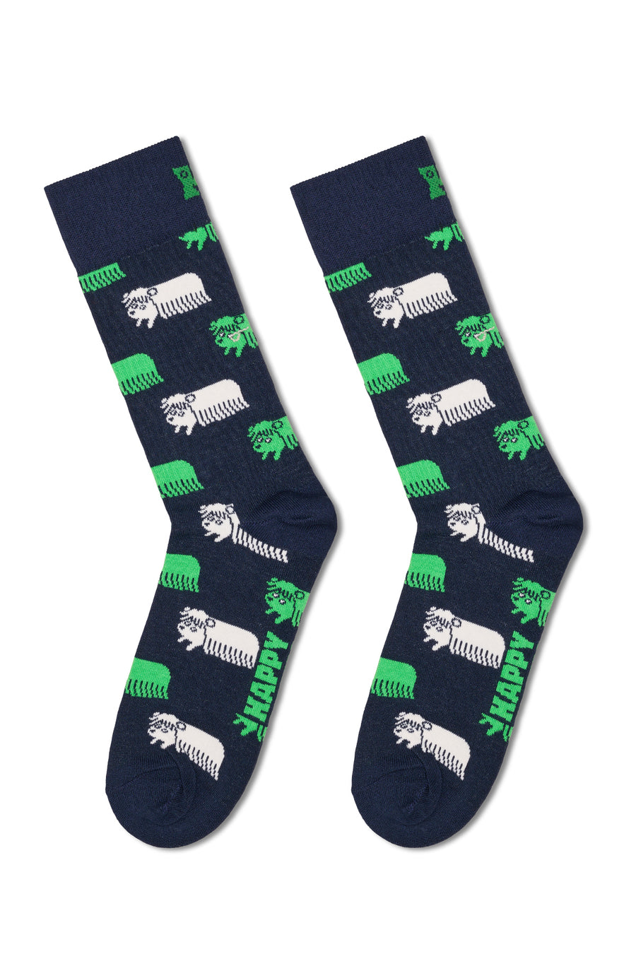 Happy Socks Male Navy Patterned Cotton Socks P003193 | Derimod
