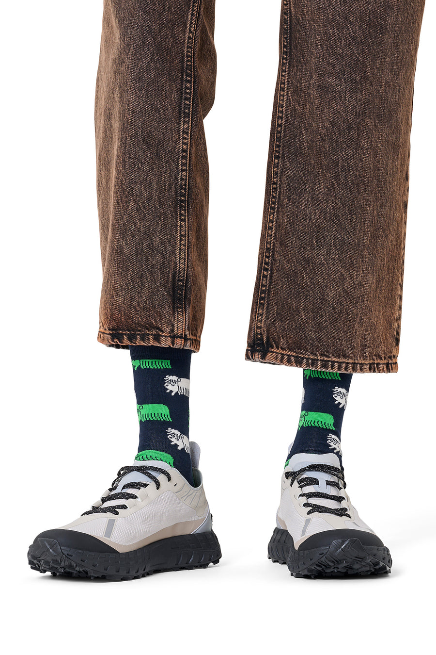 Happy Socks Male Navy Patterned Cotton Socks