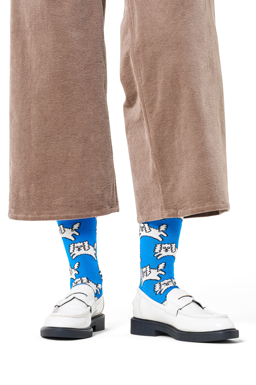 Happy Socks Male Blue Patterned Cotton Socks