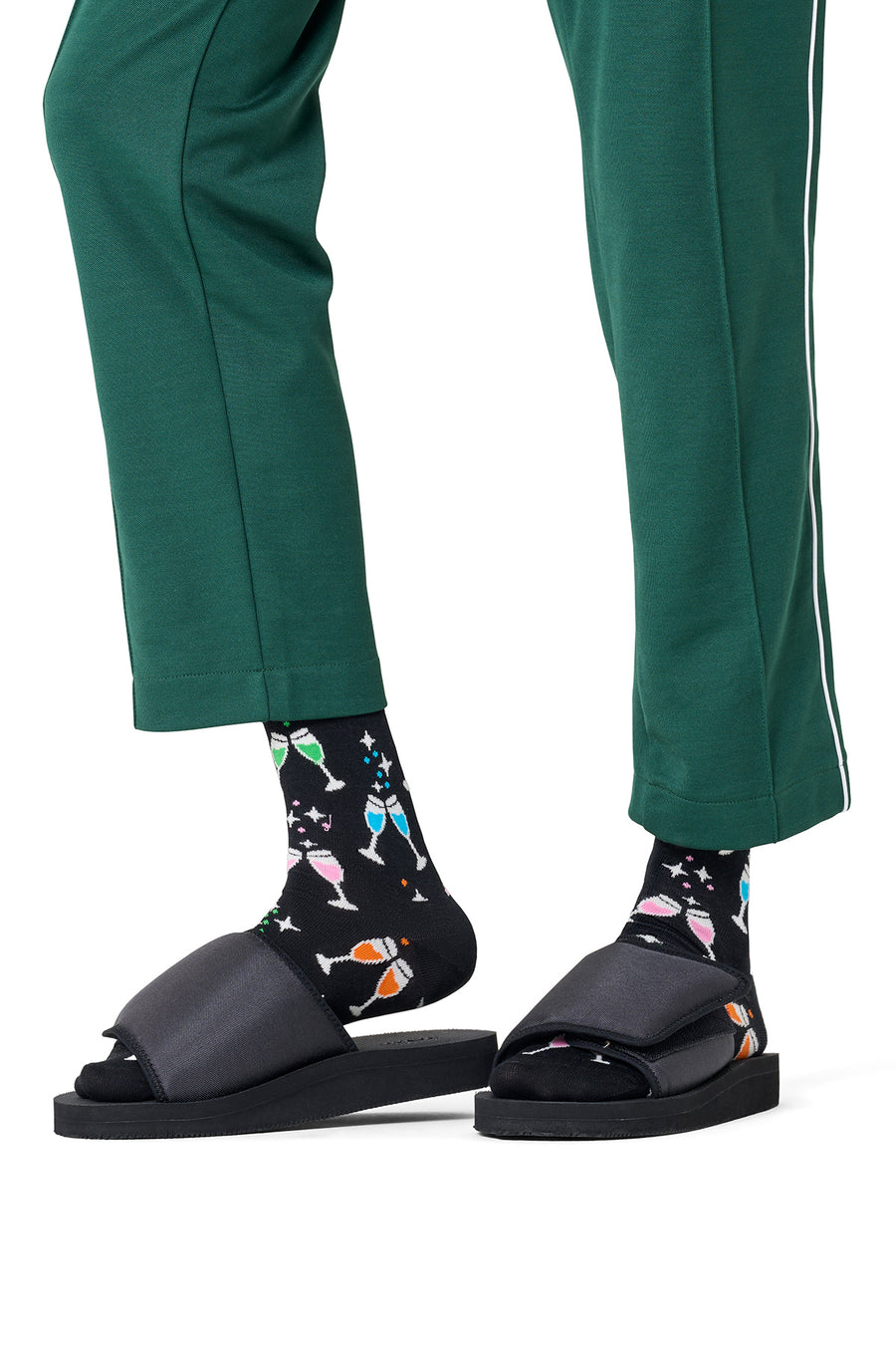 Happy Socks Male Black Patterned Cotton Socks