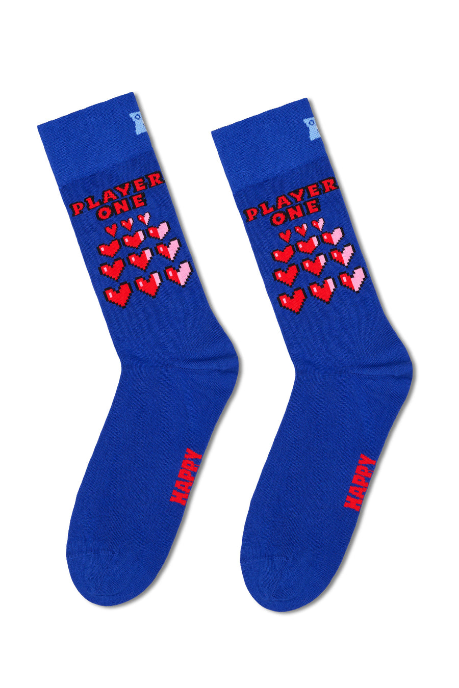 Happy Socks Male Multicolored Patterned Cotton 2-Pack Sock Set