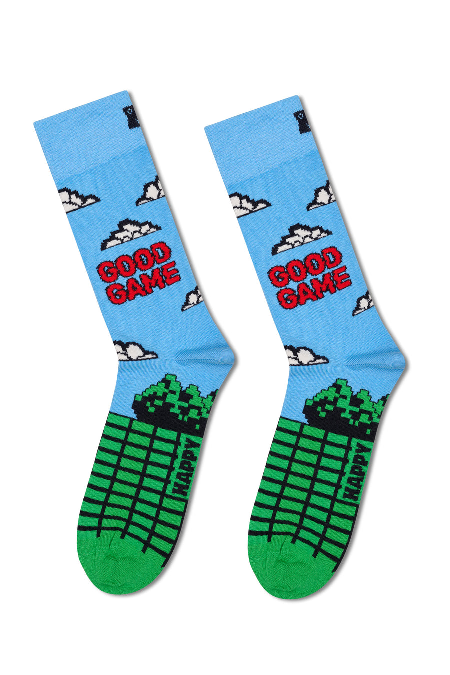 Happy Socks Male Multicolored Patterned Cotton 2-Pack Sock Set