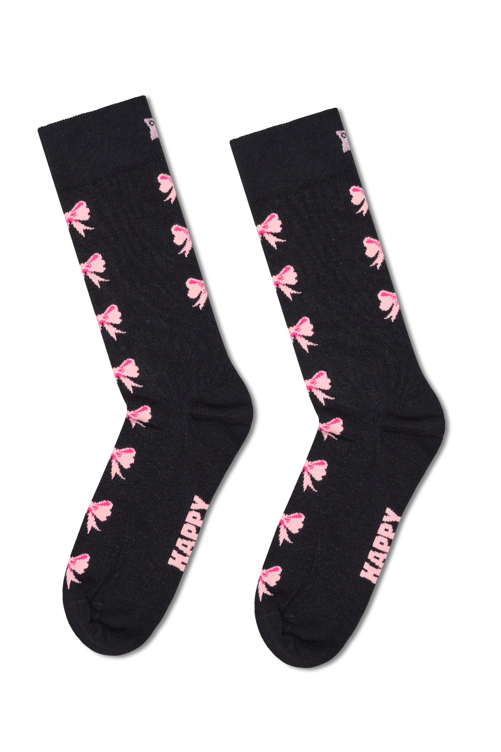 Happy Socks Kadın Siyah Desenli Pamuklu Çorap