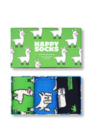 Happy Socks Erkek Çok Renkli Desenli 3’lü Pamuklu Çorap Seti | Derimod