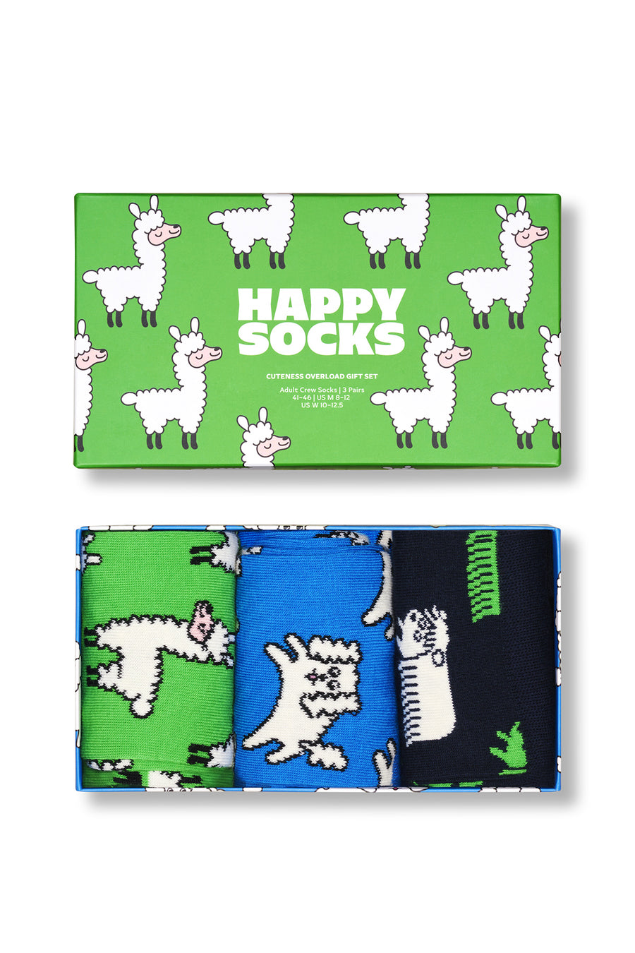 Happy Socks Male Multicolored Patterned Pack of 3 Cotton Socks Set