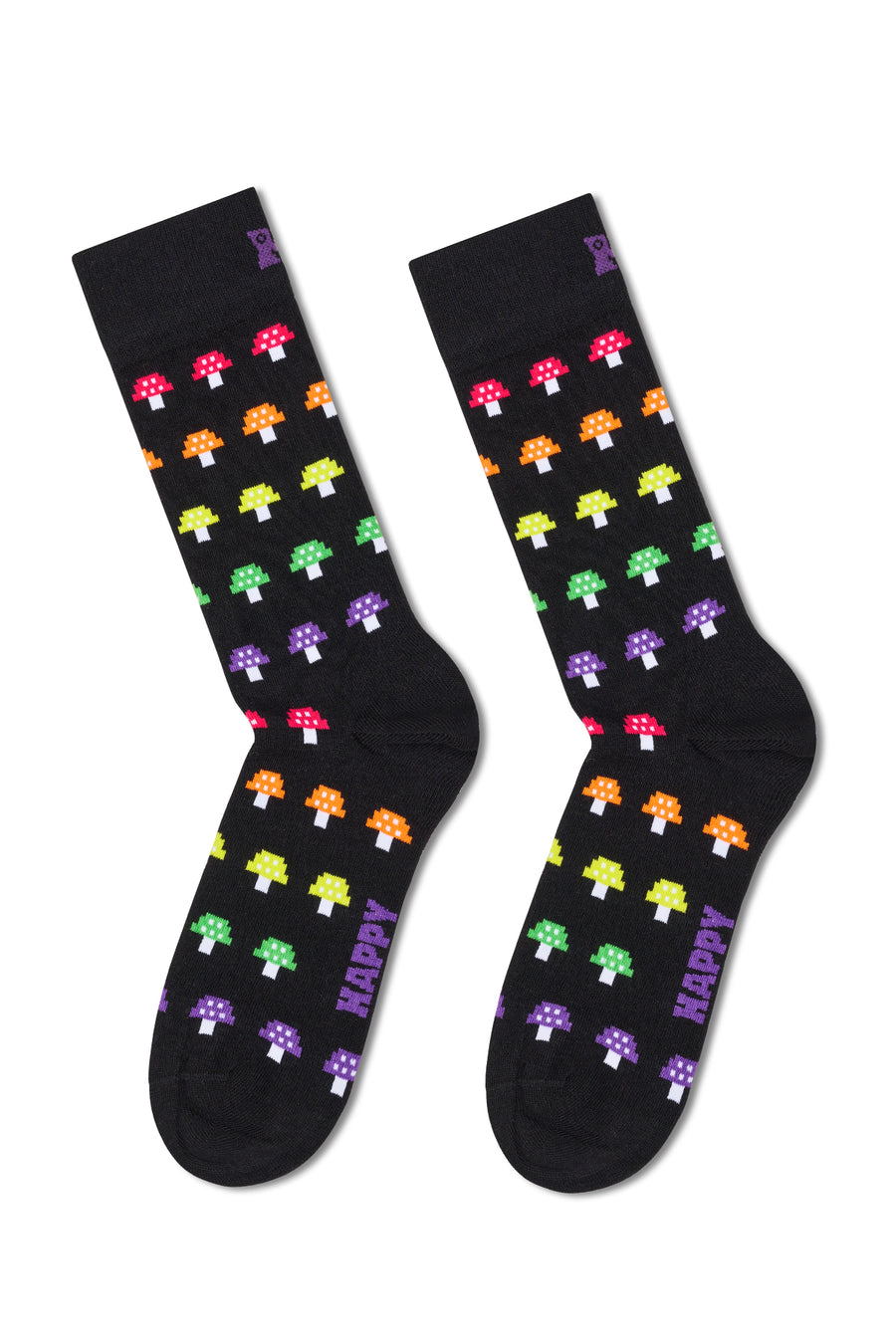 Happy Socks Male Black Gamer-Themed Cotton 4-Pack Socks Set