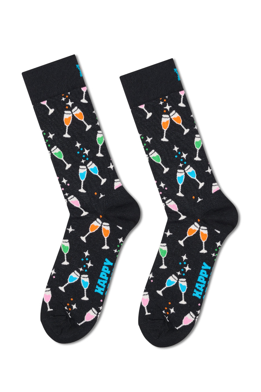 Happy Socks Male Black Celebration Patterned 3-Pack Cotton Sock Set