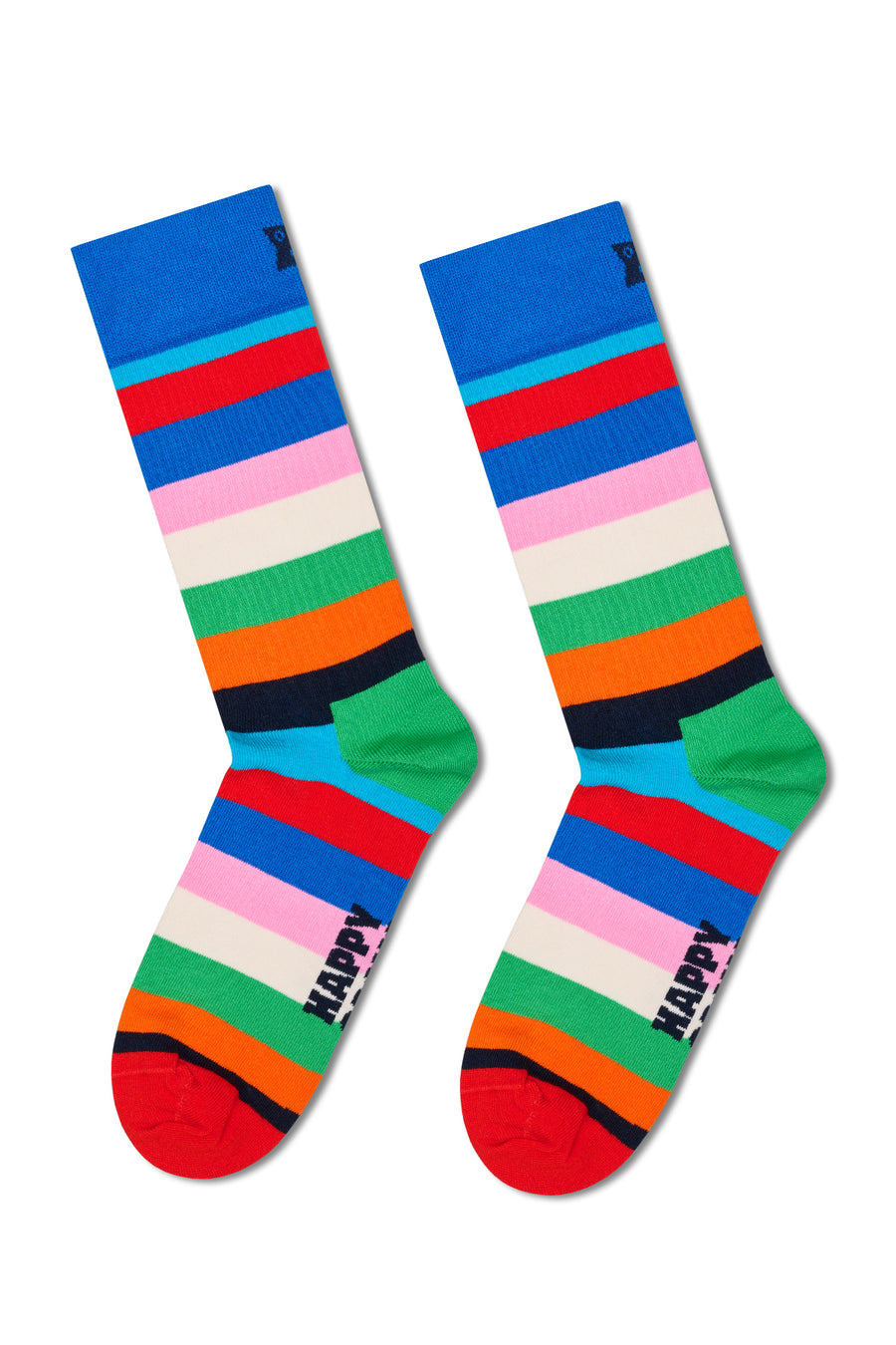 Happy Socks Male Multicolored Patterned Cotton 4-Pack Sock Set