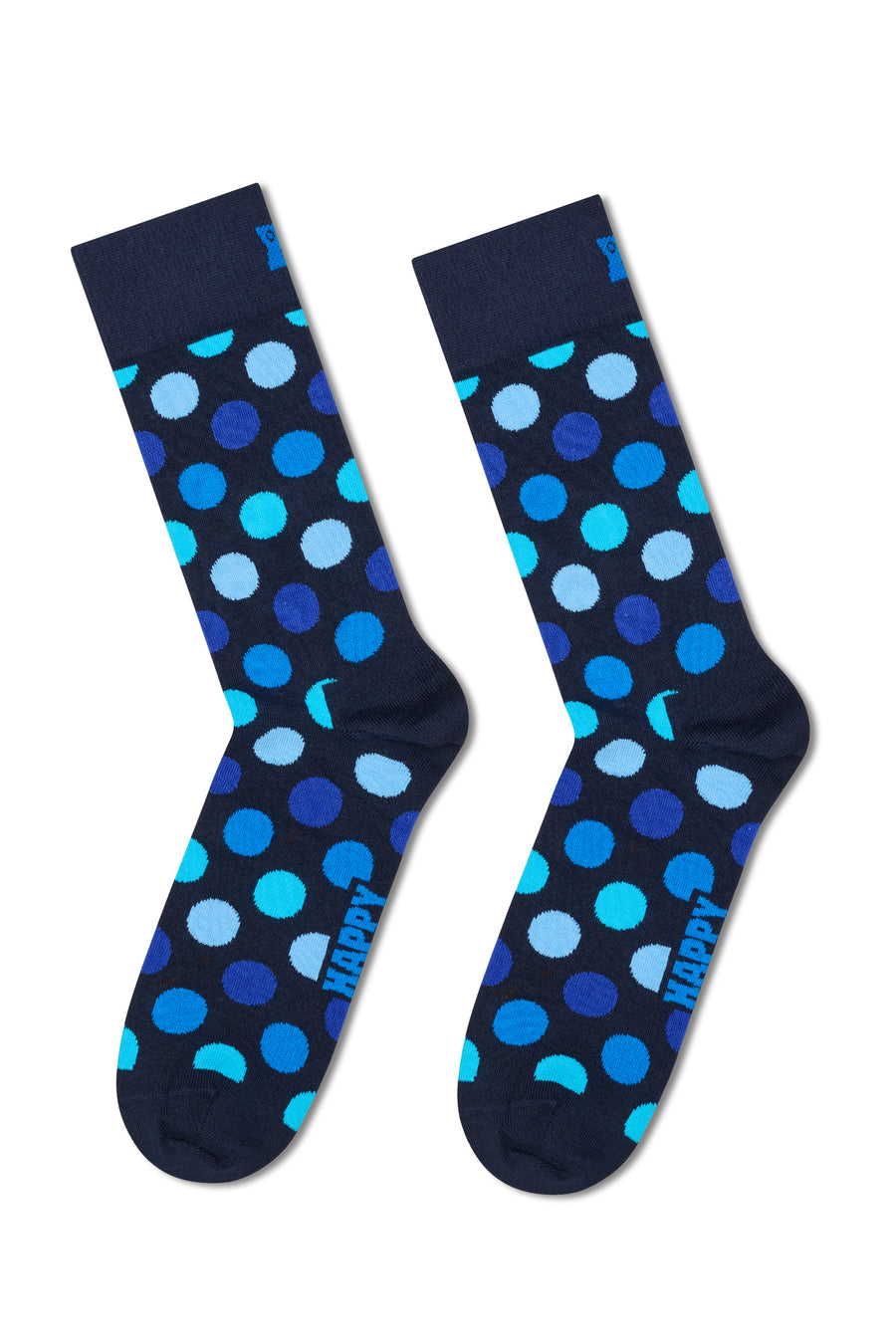 Happy Socks Male Navy Blue Patterned Cotton 4-Pack Sock Set