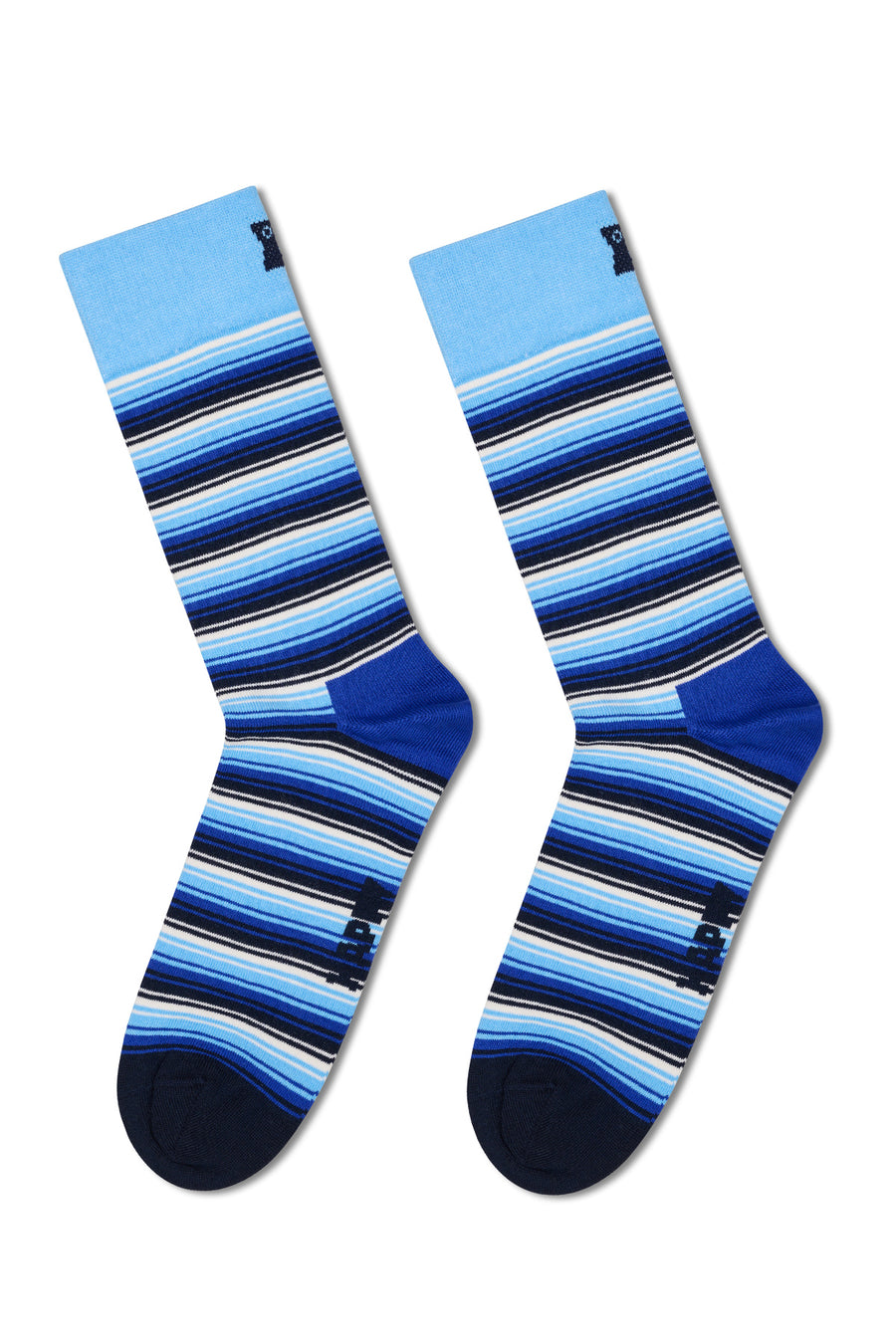 Happy Socks Male Navy Blue Patterned Cotton 4-Pack Sock Set