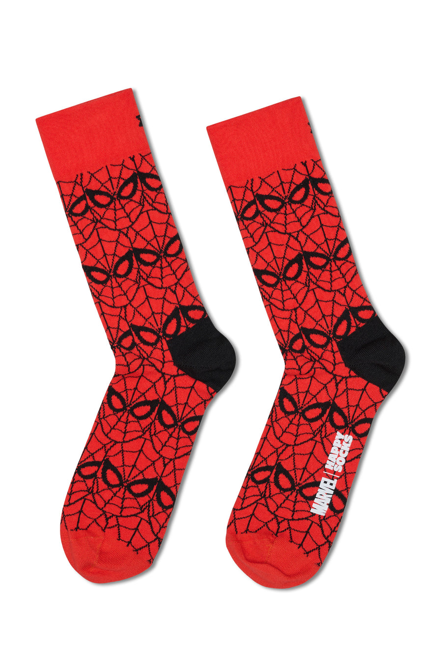 Happy Socks Male Multicolored Spider-Man Patterned Cotton 3-Pack Socks Set