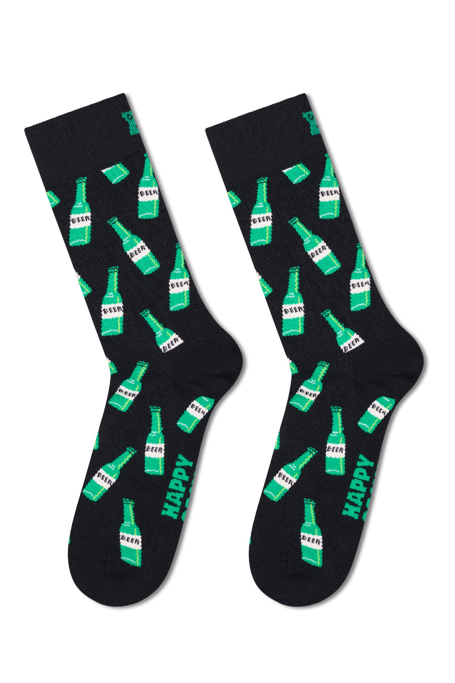 Happy Socks Male Black Patterned Cotton Socks P004500 | Derimod