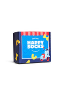 Happy Socks Erkek Lacivert Desenli Pamuklu 2'li Çorap Seti | Derimod