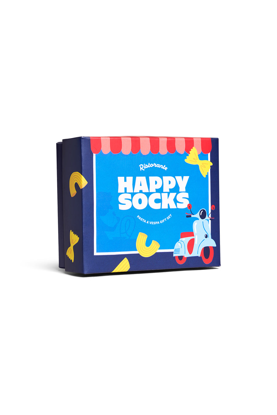 Happy Socks Male Navy Patterned Cotton 2-Pack Sock Set