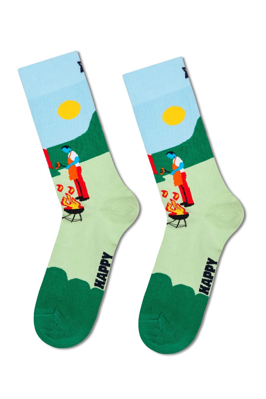 Happy Socks Male Multicolored Patterned Cotton 3-Pack Sock Set