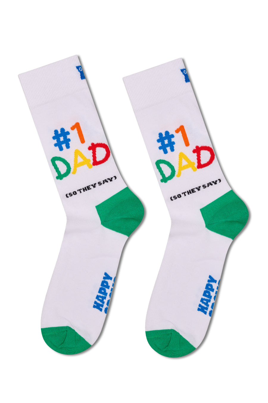 Happy Socks Male White Patterned Cotton Socks P004997 | Derimod