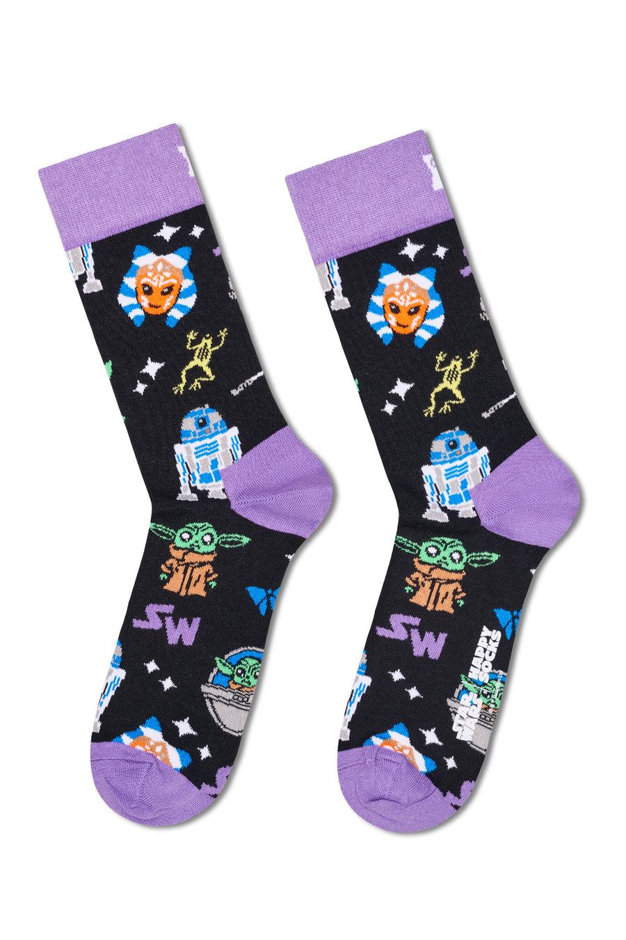 Happy Socks Male Multi-Color Star Wars Mandalorian Themed 6-Pack Sock Set
