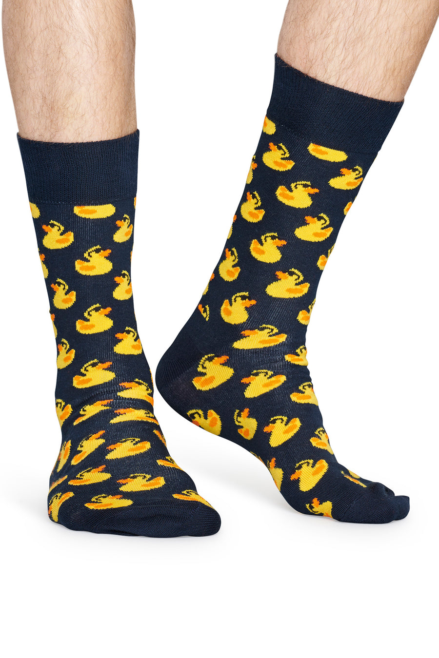 Happy Socks Male Navy Duck Patterned Cotton Socks