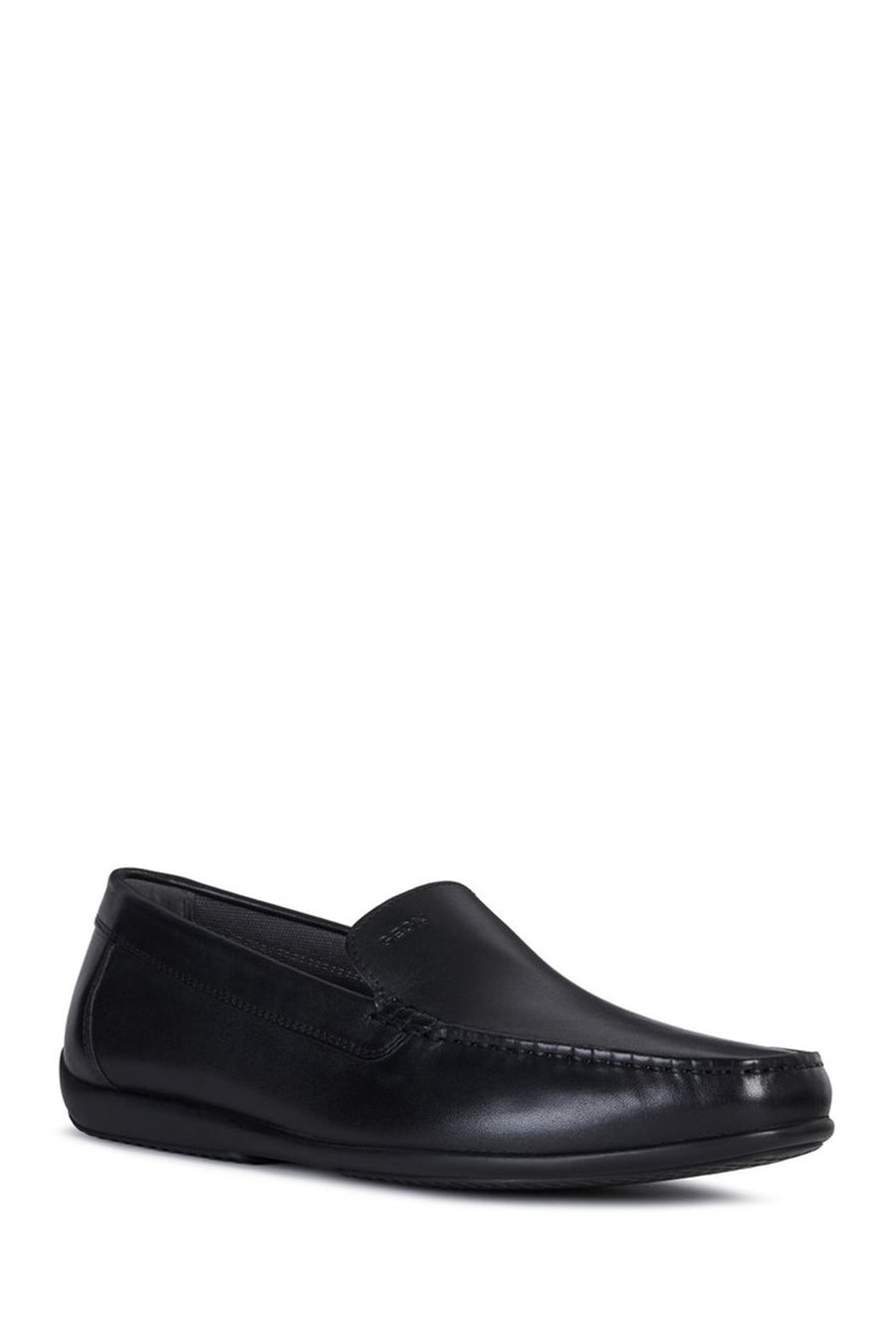 Geox Erkek Siyah Ascanio Deri Casual Loafer