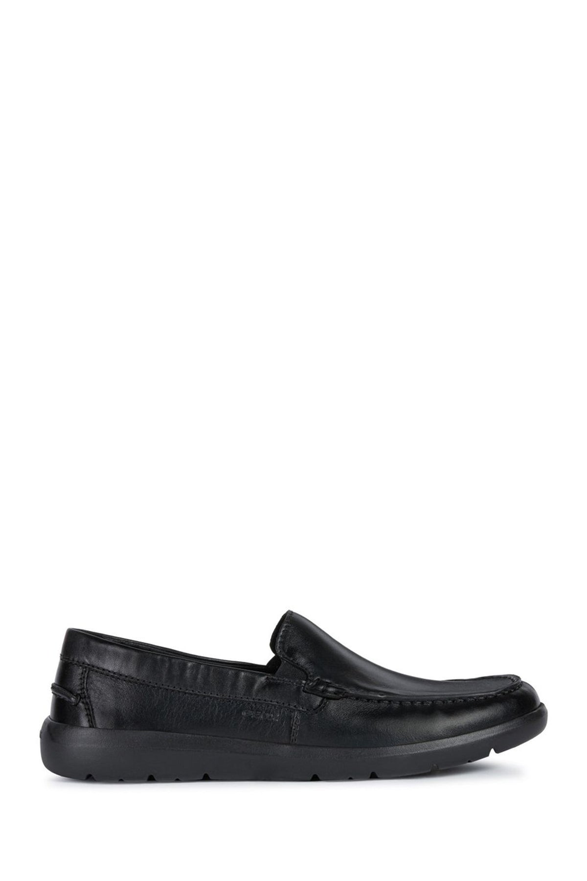 Geox Erkek Siyah Leitan Deri Casual Loafer