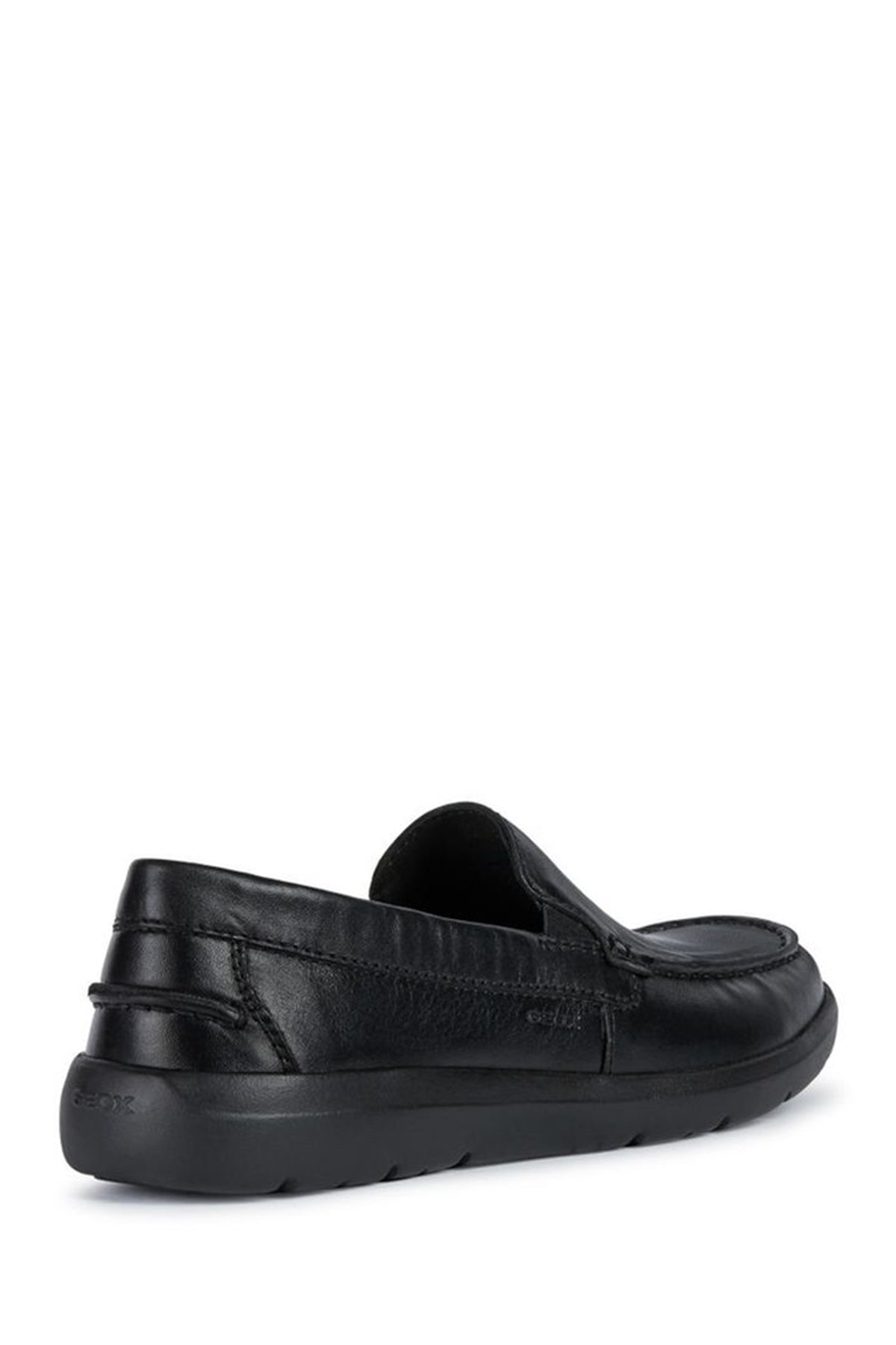 Geox Erkek Siyah Leitan Deri Casual Loafer
