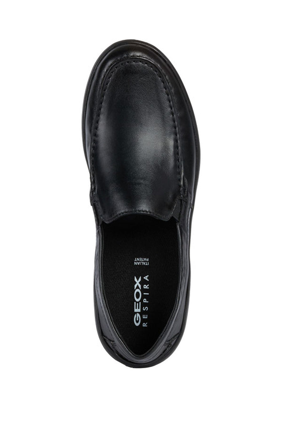 Geox Erkek Siyah Leitan Deri Casual Loafer