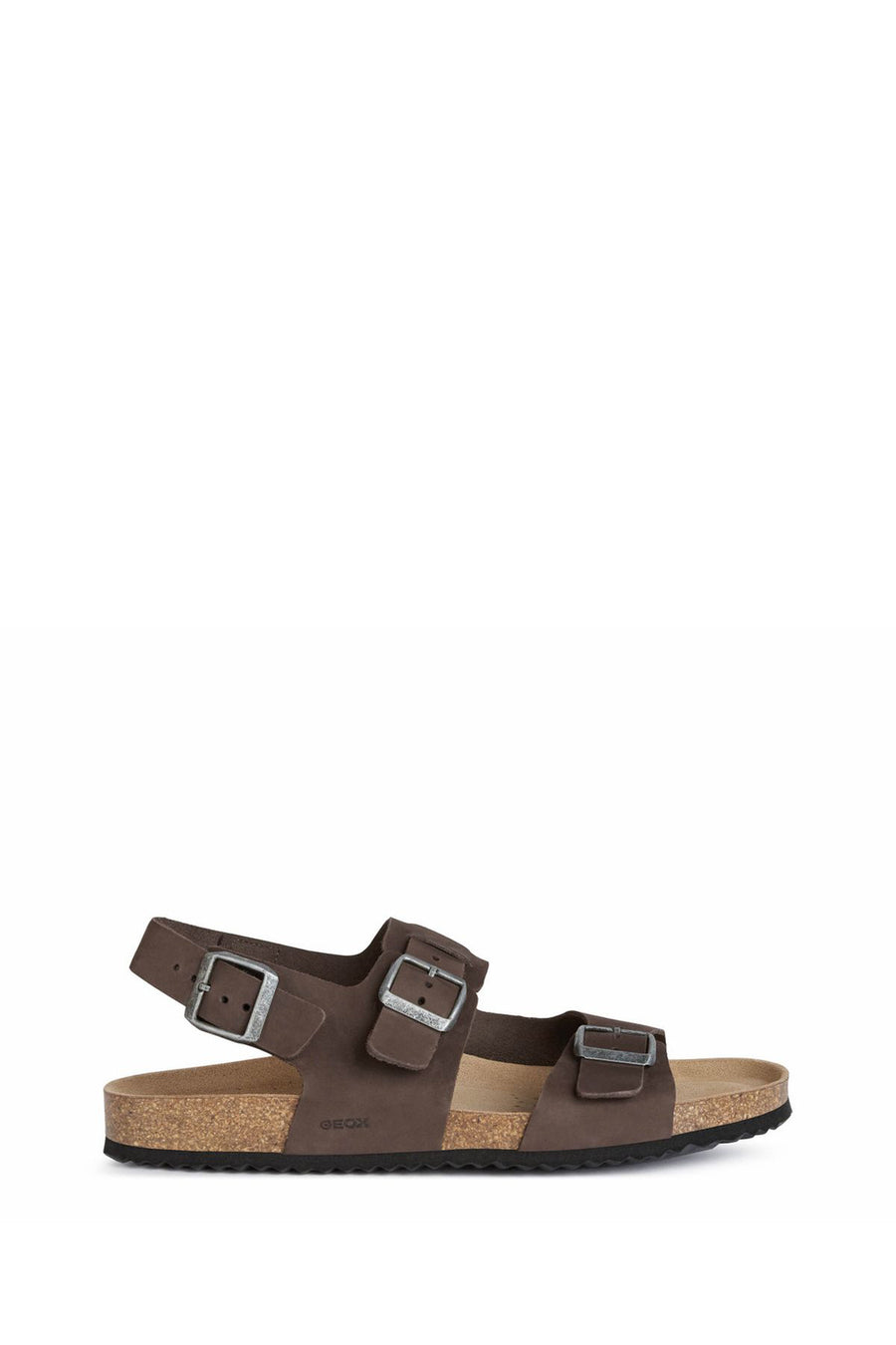 Geox Men's Brown Ghita Nubuck Leather Sandals U159VA00032C6024 | Derimod