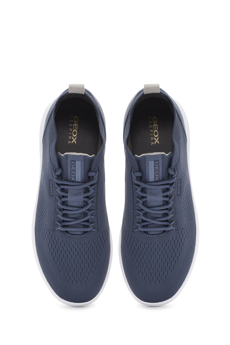 Geox Erkek Mavi Spherica Bağcıklı Kumaş Sneaker