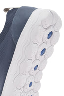 Geox Men's Blue Spherica Lace-Up Fabric Sneaker | Derimod