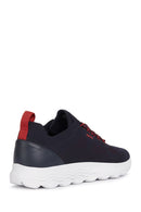 Geox Men's Navy Blue Spherica Lace Up Fabric Sneaker | Derimod