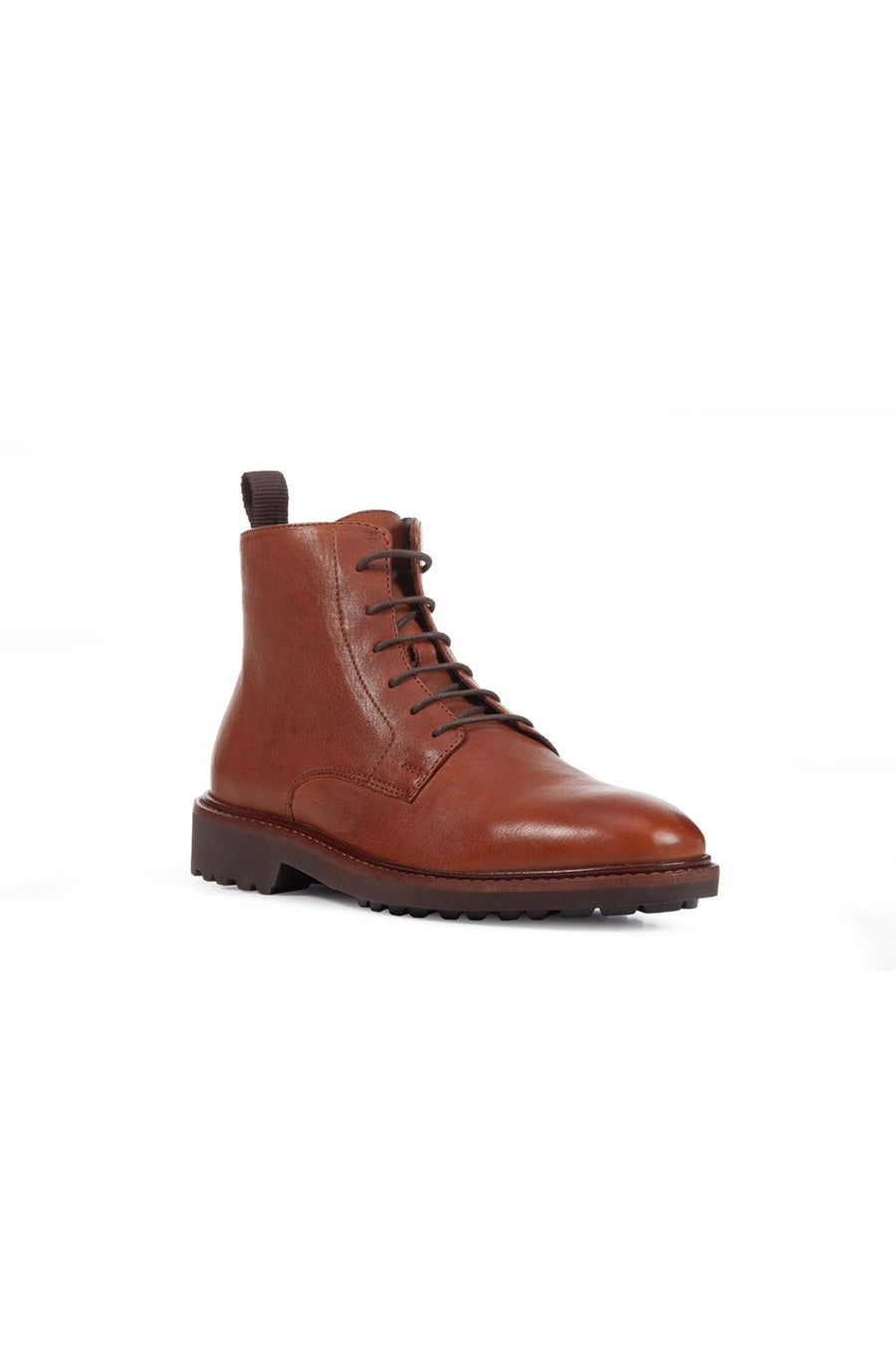 Geox Men's Brown Cannaregio Leather Zippered Casual Boots