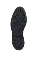 Geox Men's Black Cannaregio Leather Zippered Boots | Derimod