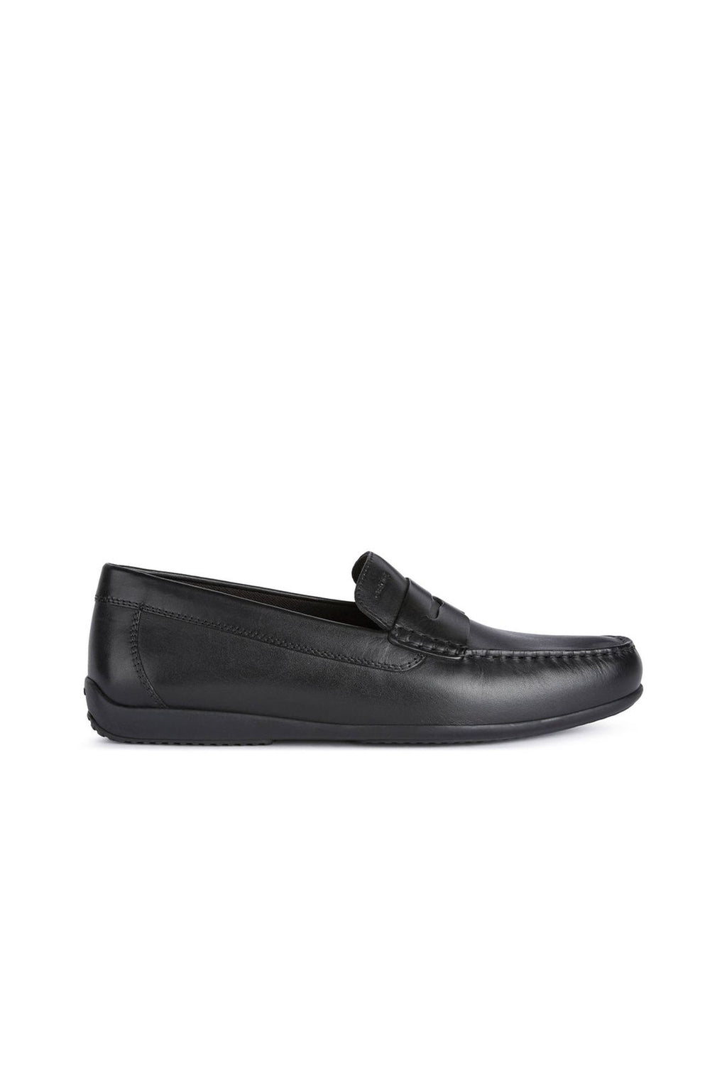 Geox Erkek Siyah Ascanio Deri Casual Loafer