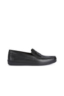 Geox Erkek Siyah Ascanio Deri Casual Loafer | Derimod