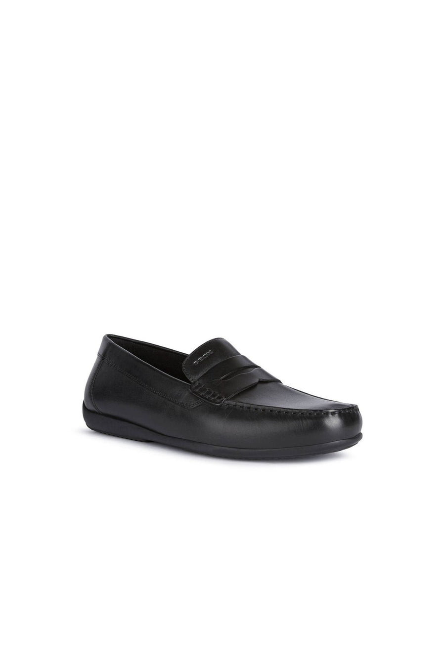 Geox Erkek Siyah Ascanio Deri Casual Loafer