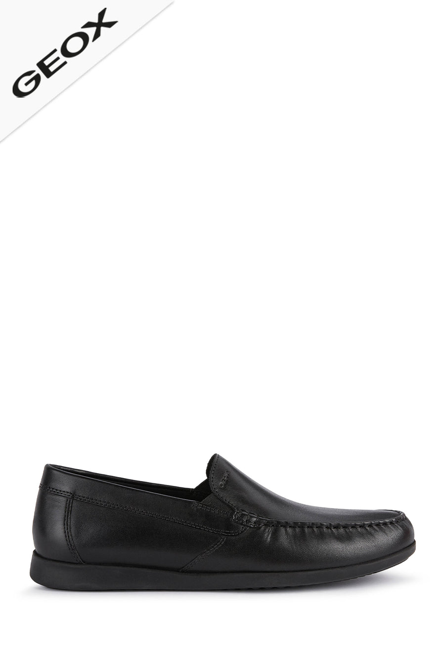 Geox Erkek Siyah Deri U Sile 2 Fit Loafer U25CBB00043C9999 | Derimod