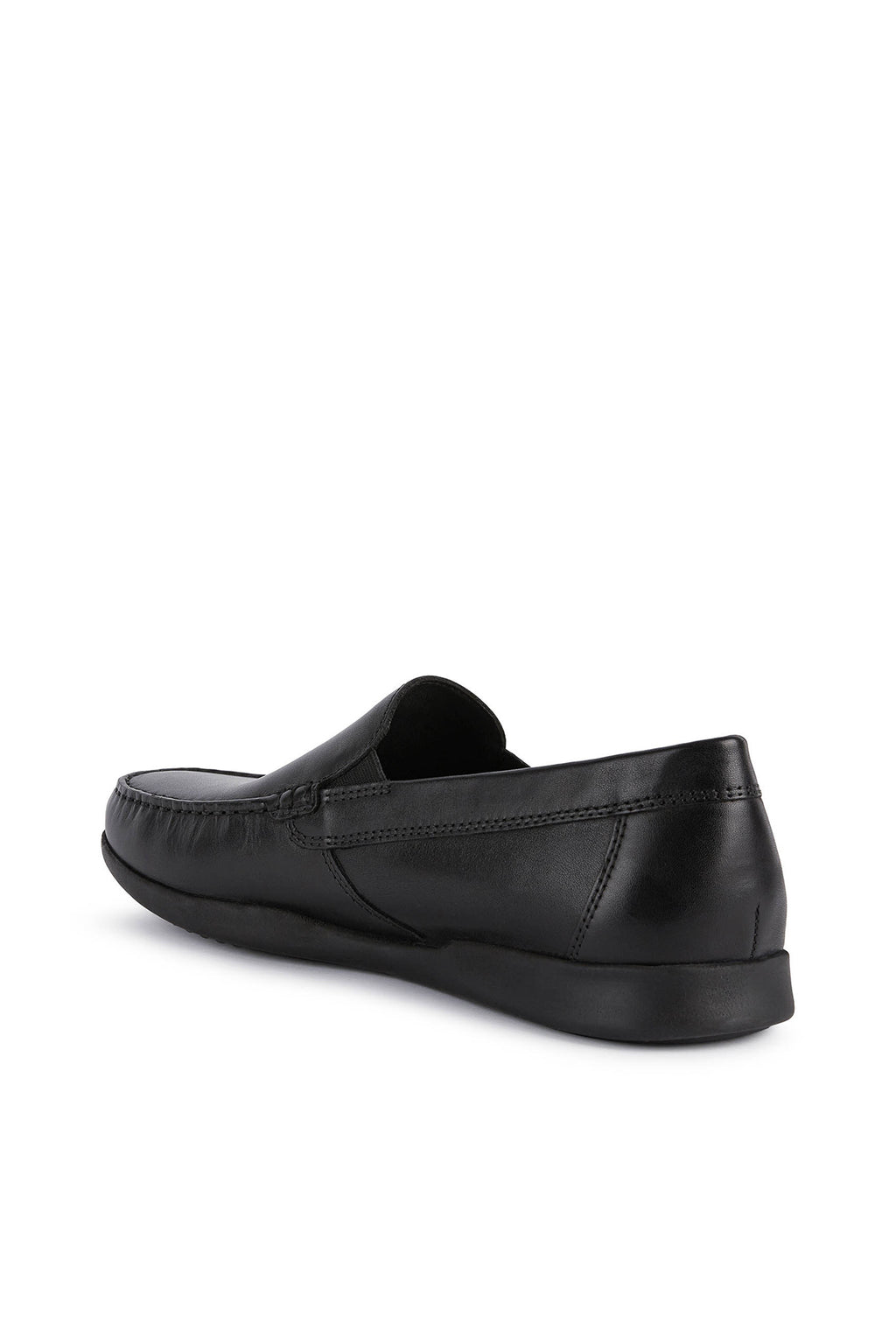 Geox Erkek Siyah Deri U Sile 2 Fit Loafer
