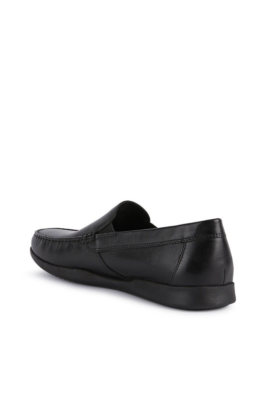 Geox Erkek Siyah Deri U Sile 2 Fit Loafer
